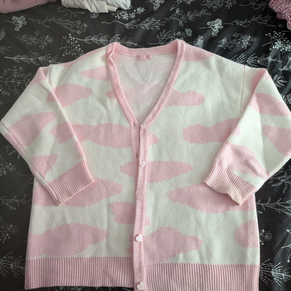 Strawberry Cow Milk Cardigan